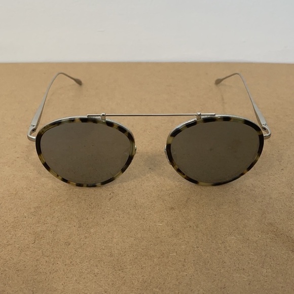 Kopajos Sasha Davidov Aviator Sunglasses Leopard Silver Mirror main image 7